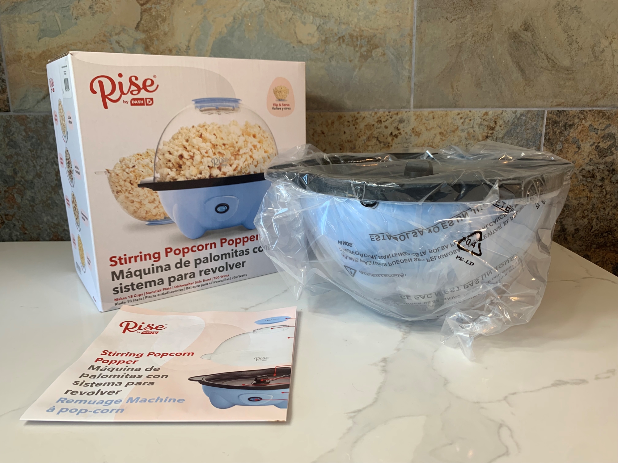Dash Microwave Popcorn Popper - Aqua
