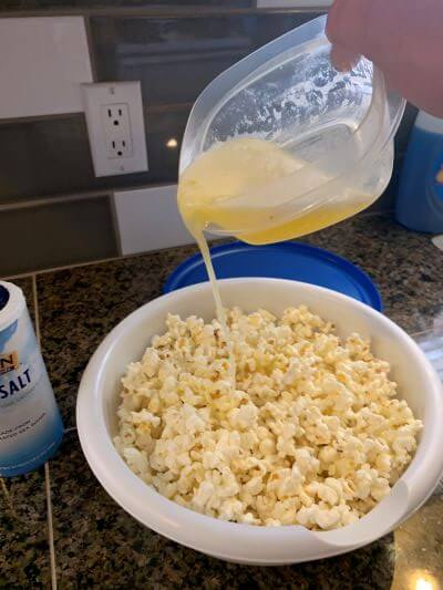 popcorn pour over butter