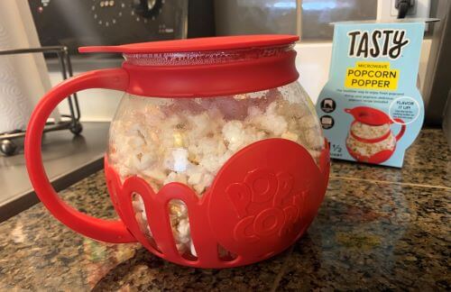 Tasty Red Ecolution Micro Pop Popcorn Popper 1.5 Quart with